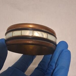 Vintage Copper and Mother of Pearl Bangle